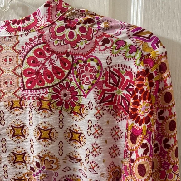 Zara Medium Patchwork Blouse Top - Picture 10 of 16